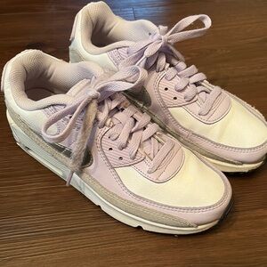 Purple and White Nike Sneakers